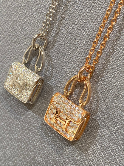 [Ornora Jewelry]CONSTANCE PEDANT DIAMOND NECKLACE
