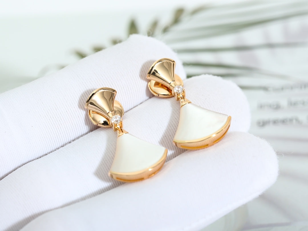 [Ornora Jewelry]DREAM MOP PINK GOLD EARRINGS