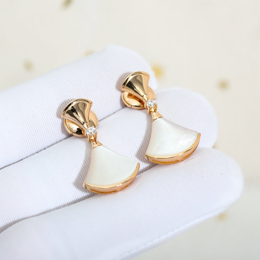 [Ornora Jewelry]DREAM MOP PINK GOLD EARRINGS