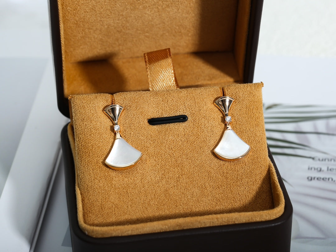 [Ornora Jewelry]DREAM MOP PINK GOLD EARRINGS