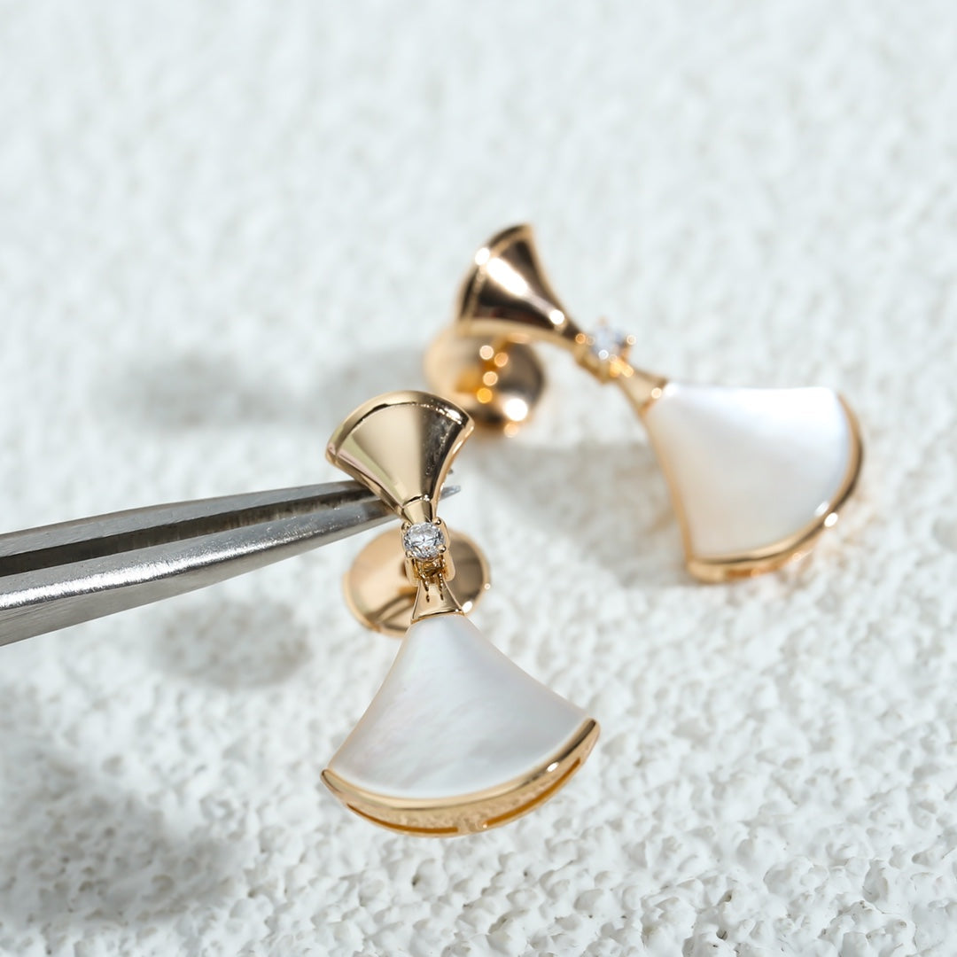 [Ornora Jewelry]DREAM MOP PINK GOLD EARRINGS