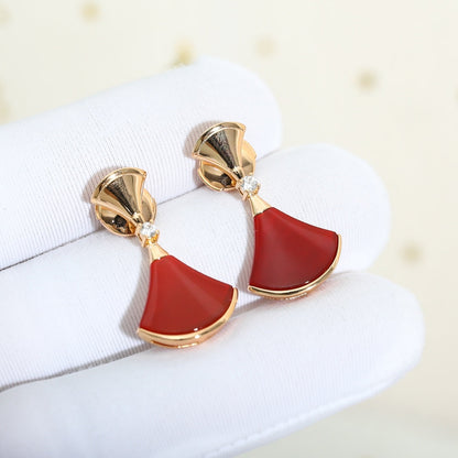 [Ornora Jewelry]DREAM Carnelian PINK GOLD EARRINGS