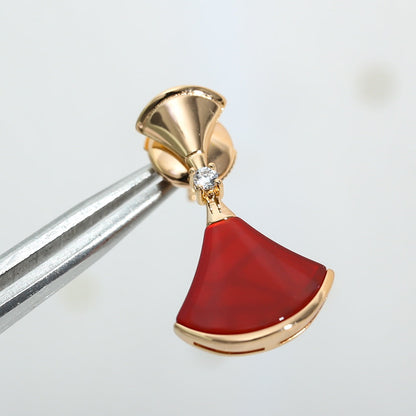 [Ornora Jewelry]DREAM Carnelian PINK GOLD EARRINGS