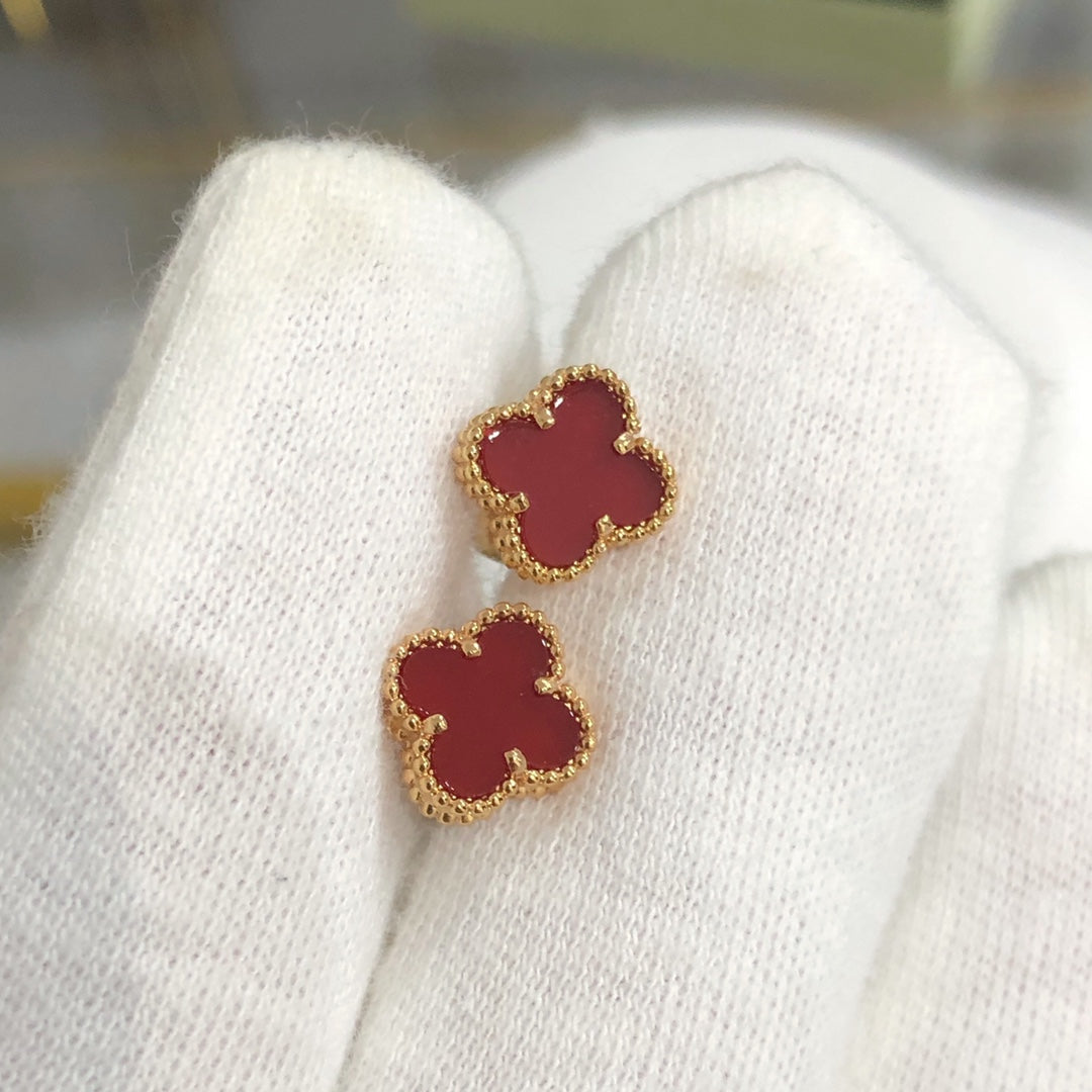 [Ornora Jewelry]CLOVER MINI GOLD EARRINGS