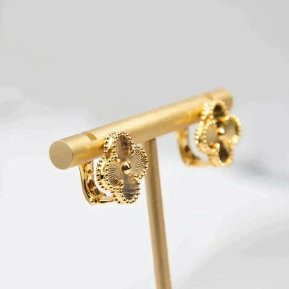 [Ornora Jewelry]CLOVER MEDIUM 1 MOTIFS LASER EARRINGS