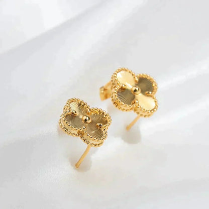 [Ornora Jewelry]CLOVER MEDIUM 1 MOTIFS LASER EARRINGS