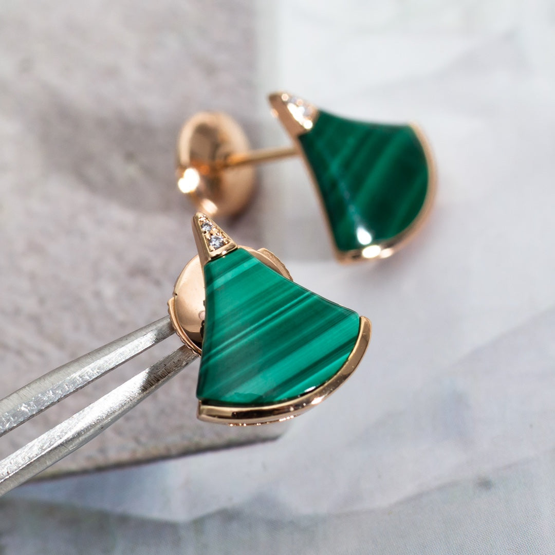 [Ornora Jewelry]DIVAS DREAM EARRINGS PINK GOLD