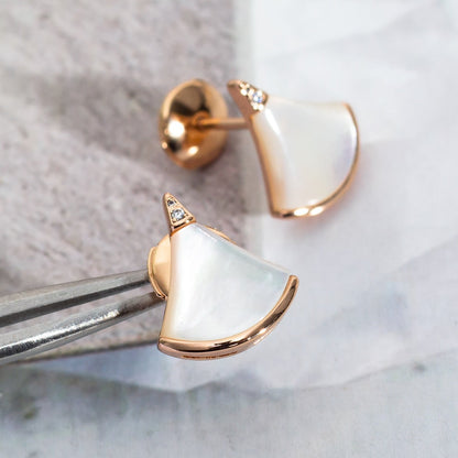 [Ornora Jewelry]DIVAS DREAM EARRINGS PINK GOLD