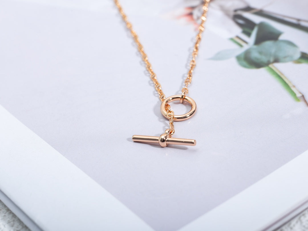[Ornora Jewelry]ECHAPPEE NECKLACE PINK GOLD