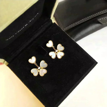[Ornora Jewelry]CLOVER SWEET WHITE MOP EARRINGS