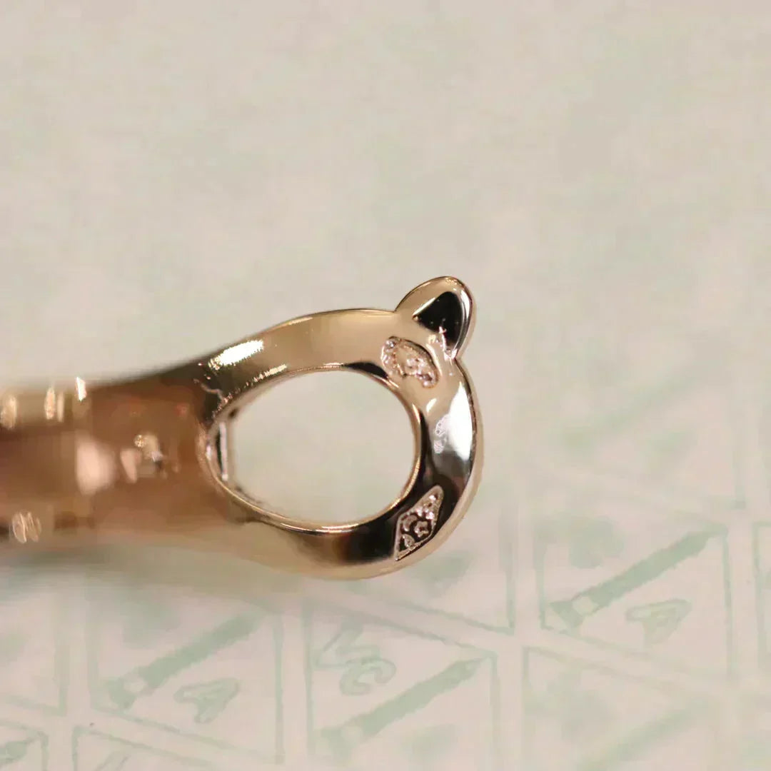 [Ornora Jewelry]CLOVER MEDIUM 1 MOTIFS FUll DIAMOND EARRINGS