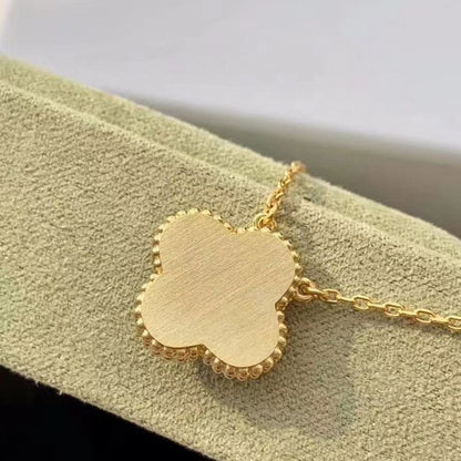 [Ornora Jewelry]CLOVER 15MM DIAMOND TURQUOISE NECKLACE