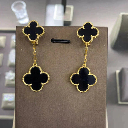 [Ornora Jewelry]CLOVER 2 MOTIFS  EARRINGS (MULTIPLE CHOICESC