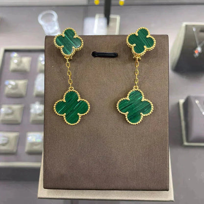 [Ornora Jewelry]CLOVER 2 MOTIFS  EARRINGS (MULTIPLE CHOICESC