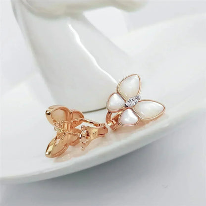 [Ornora Jewelry]BUTTERFLY MOP DIAMOND EARRINGS