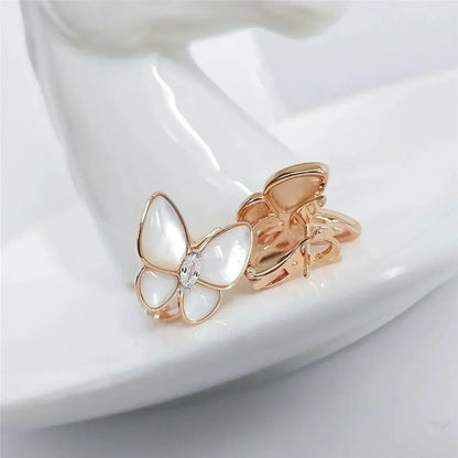 [Ornora Jewelry]BUTTERFLY MOP DIAMOND EARRINGS