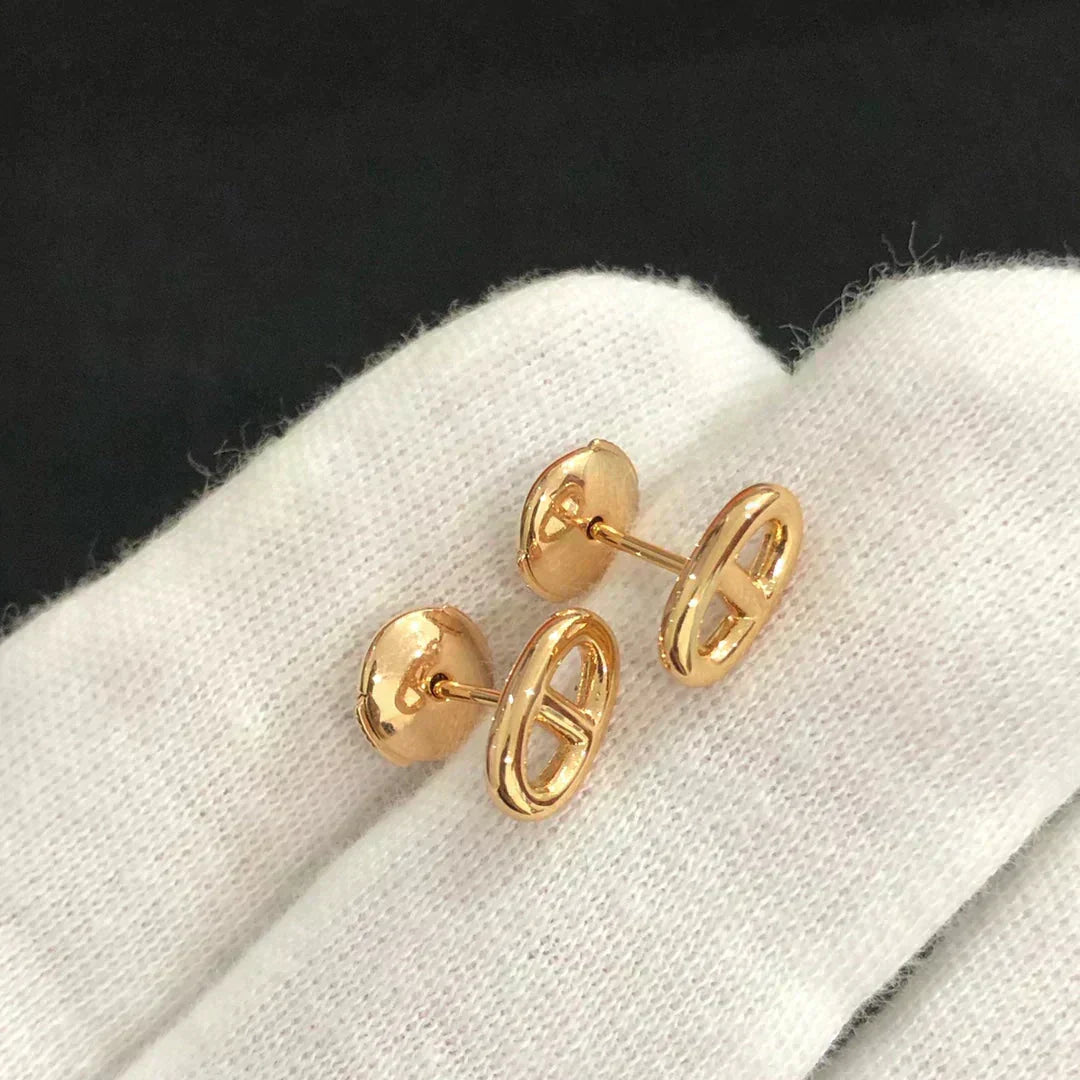 [Ornora Jewelry]CHAINE SMALL EARRINGS GOLD AND SILVER