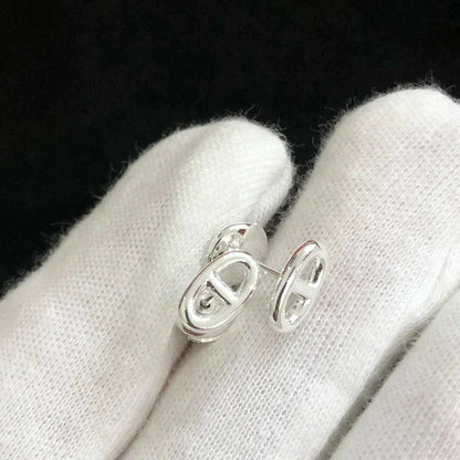 [Ornora Jewelry]CHAINE SMALL EARRINGS GOLD AND SILVER