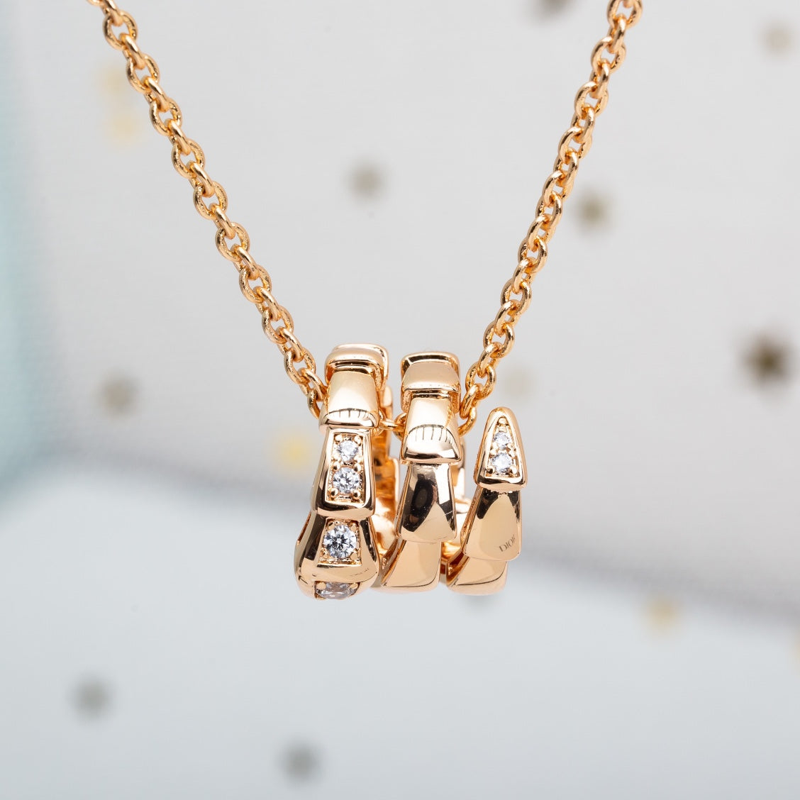 [Ornora Jewelry]SERPENTI PINK GOLD NECKLACE DIAMOND