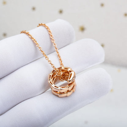 [Ornora Jewelry]SERPENTI PINK GOLD NECKLACE DIAMOND