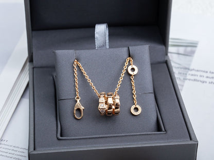 [Ornora Jewelry]SERPENTI PINK GOLD NECKLACE DIAMOND