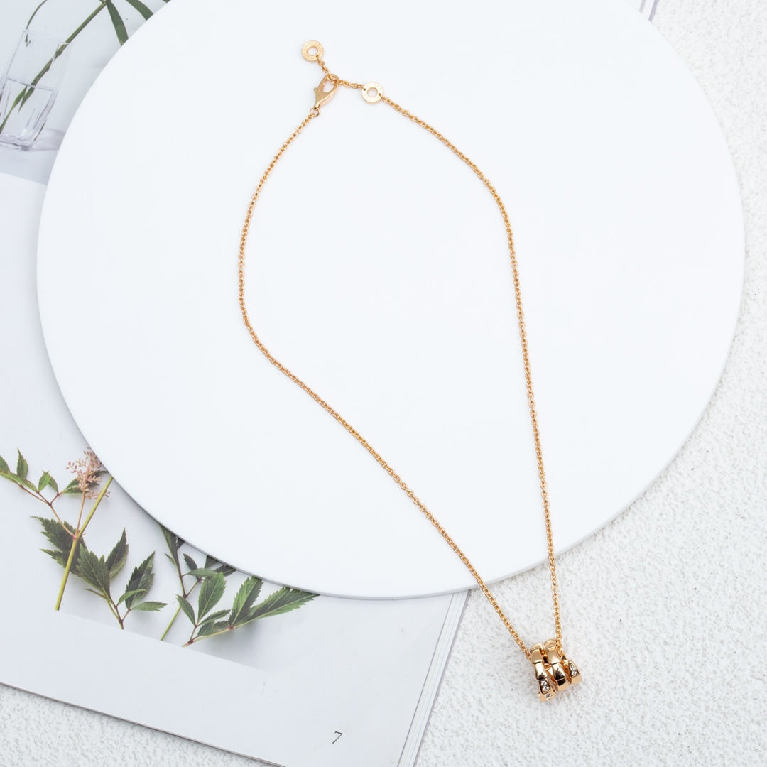 [Ornora Jewelry]SERPENTI PINK GOLD NECKLACE DIAMOND