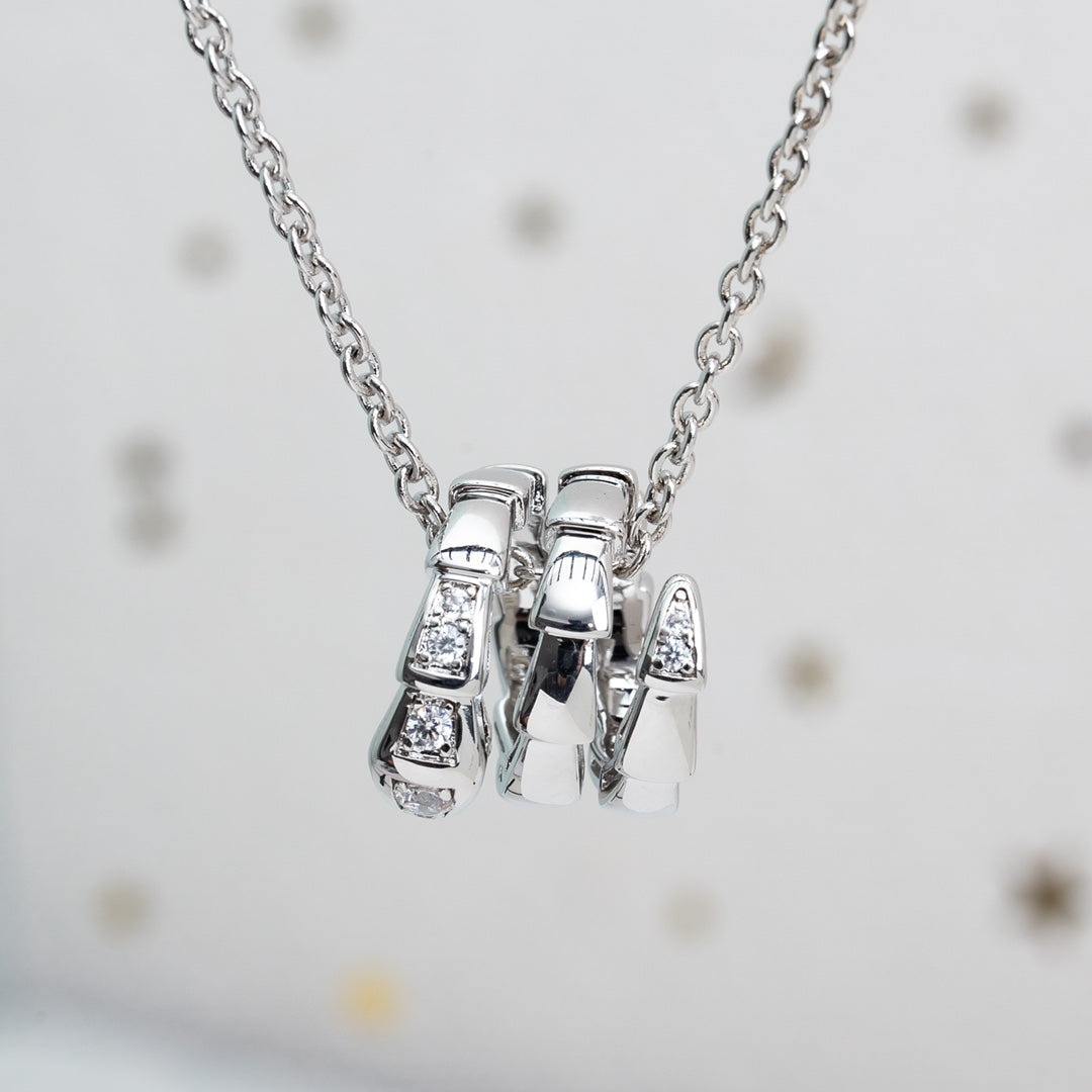 [Ornora Jewelry]SERPENTI SILVER NECKLACE DIAMOND