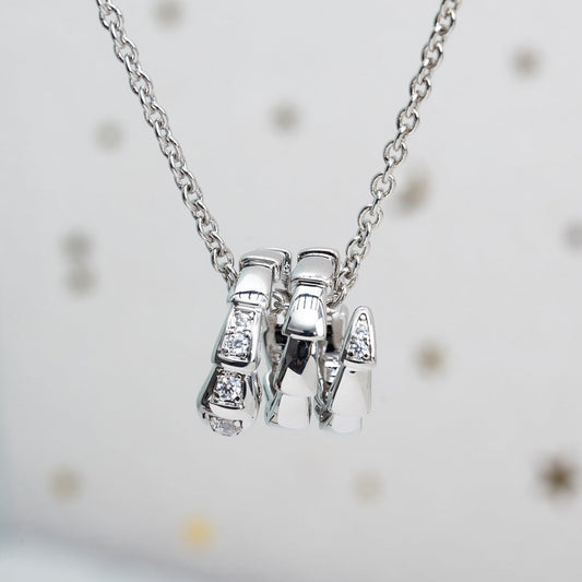 [Ornora Jewelry]SERPENTI SILVER NECKLACE DIAMOND