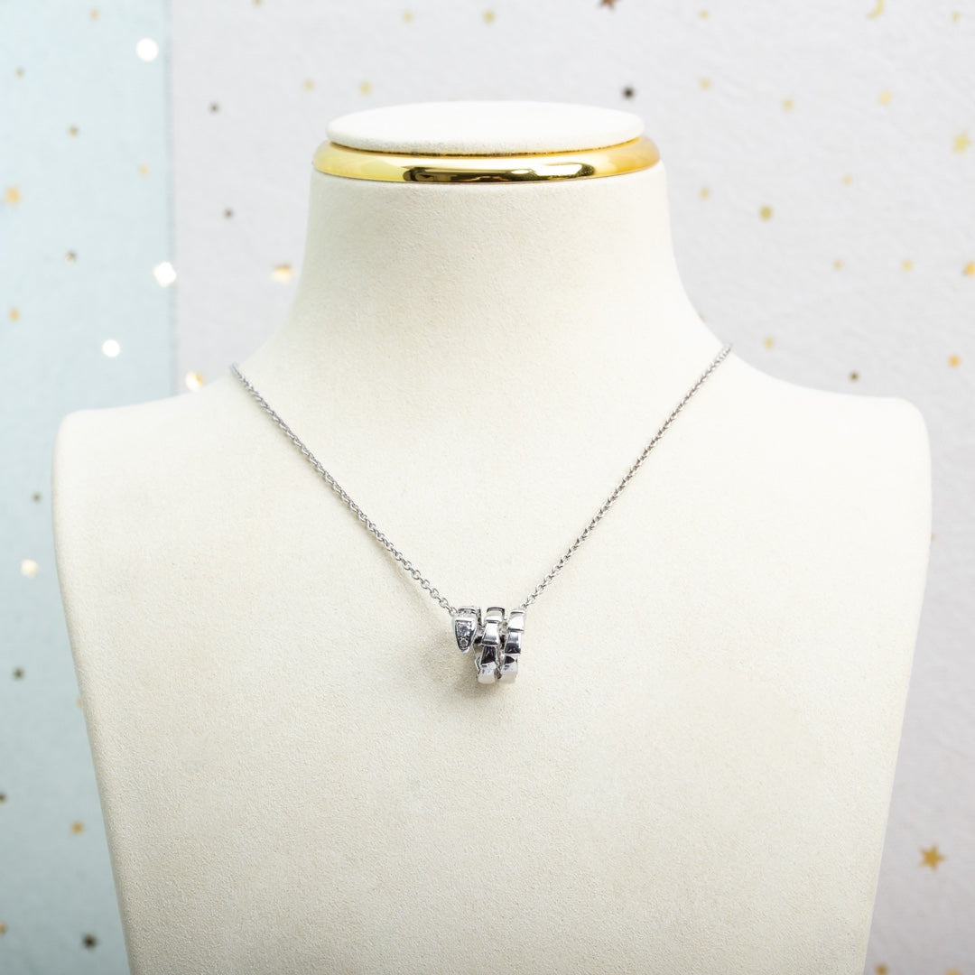 [Ornora Jewelry]SERPENTI SILVER NECKLACE DIAMOND