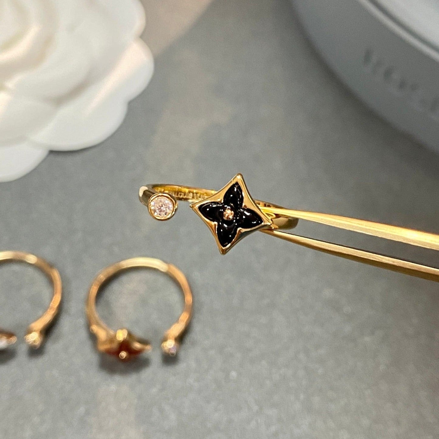 [Ornora Jewelry]STAR 1 DIAMOND OPEN RING