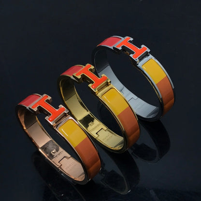 [Ornora Jewelry]H BRACELET ORANGE RAINBOW CERAMIC