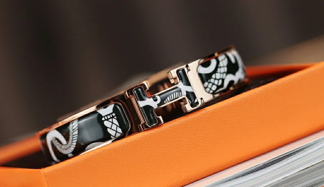 [Ornora Jewelry]H TARTAN BRACELET 12MM