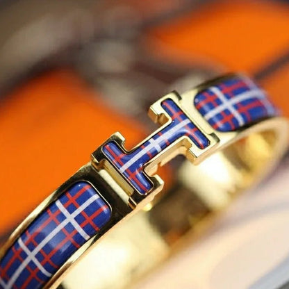 [Ornora Jewelry]H TARTAN BRACELET 12MM