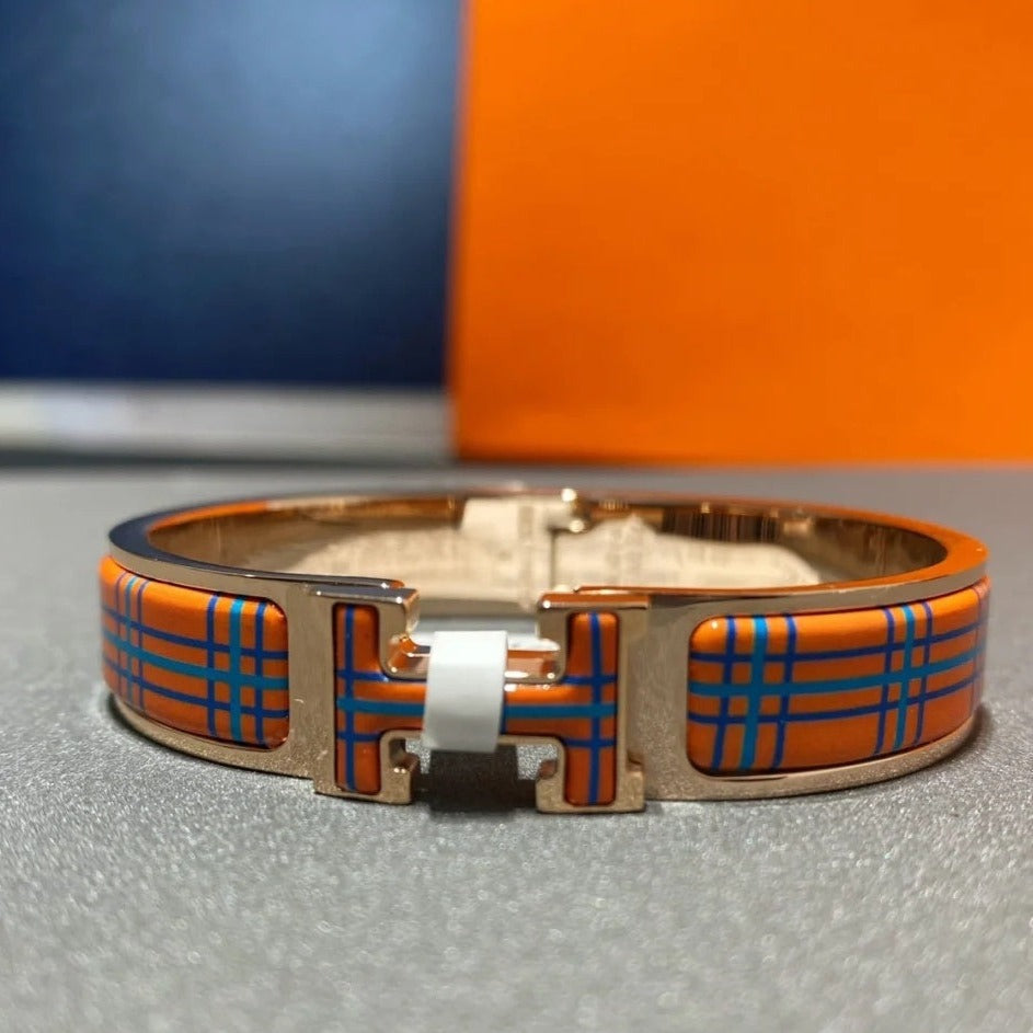 [Ornora Jewelry]H TARTAN BRACELET 12MM