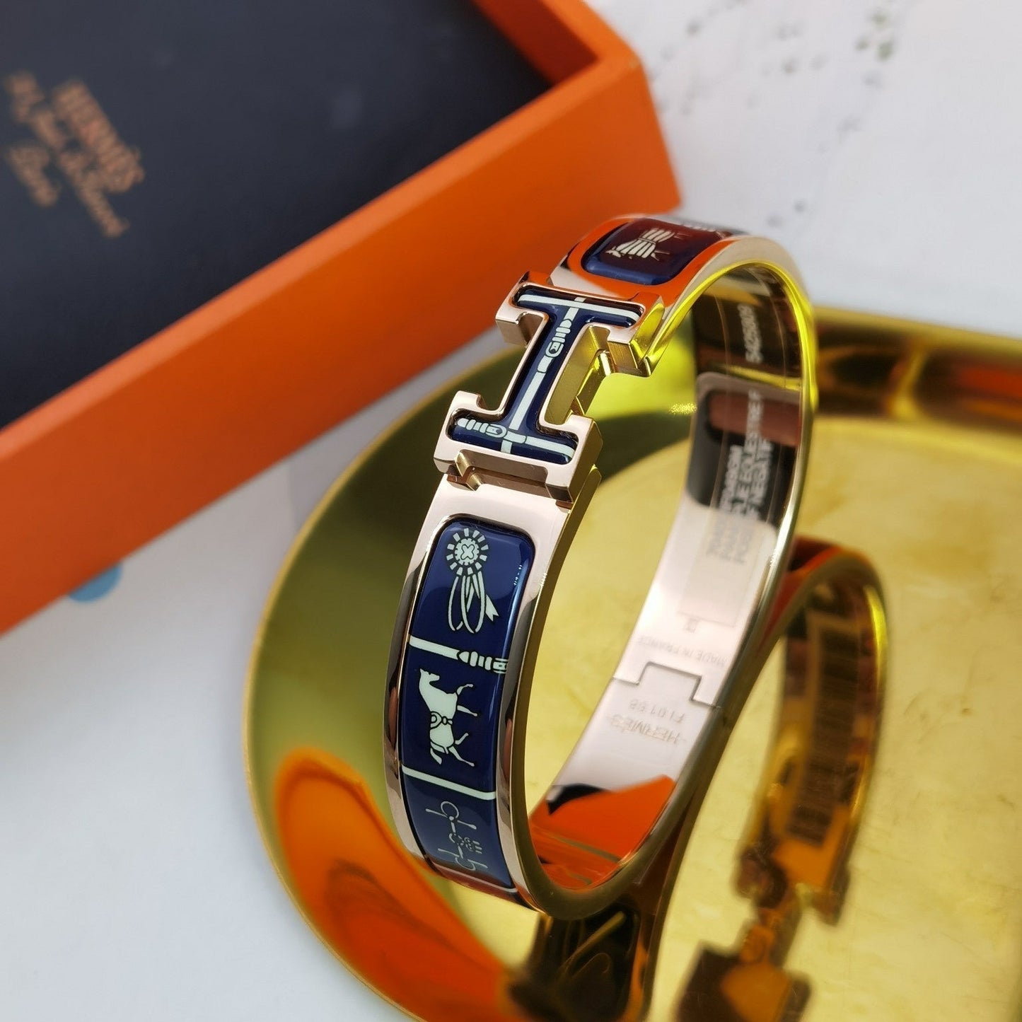 [Ornora Jewelry]H COUVERTURES DARK BLUE BRACELET