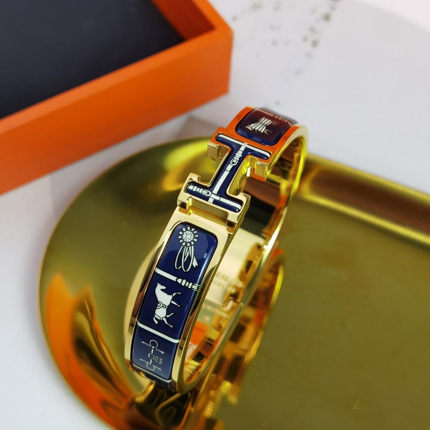 [Ornora Jewelry]H COUVERTURES DARK BLUE BRACELET