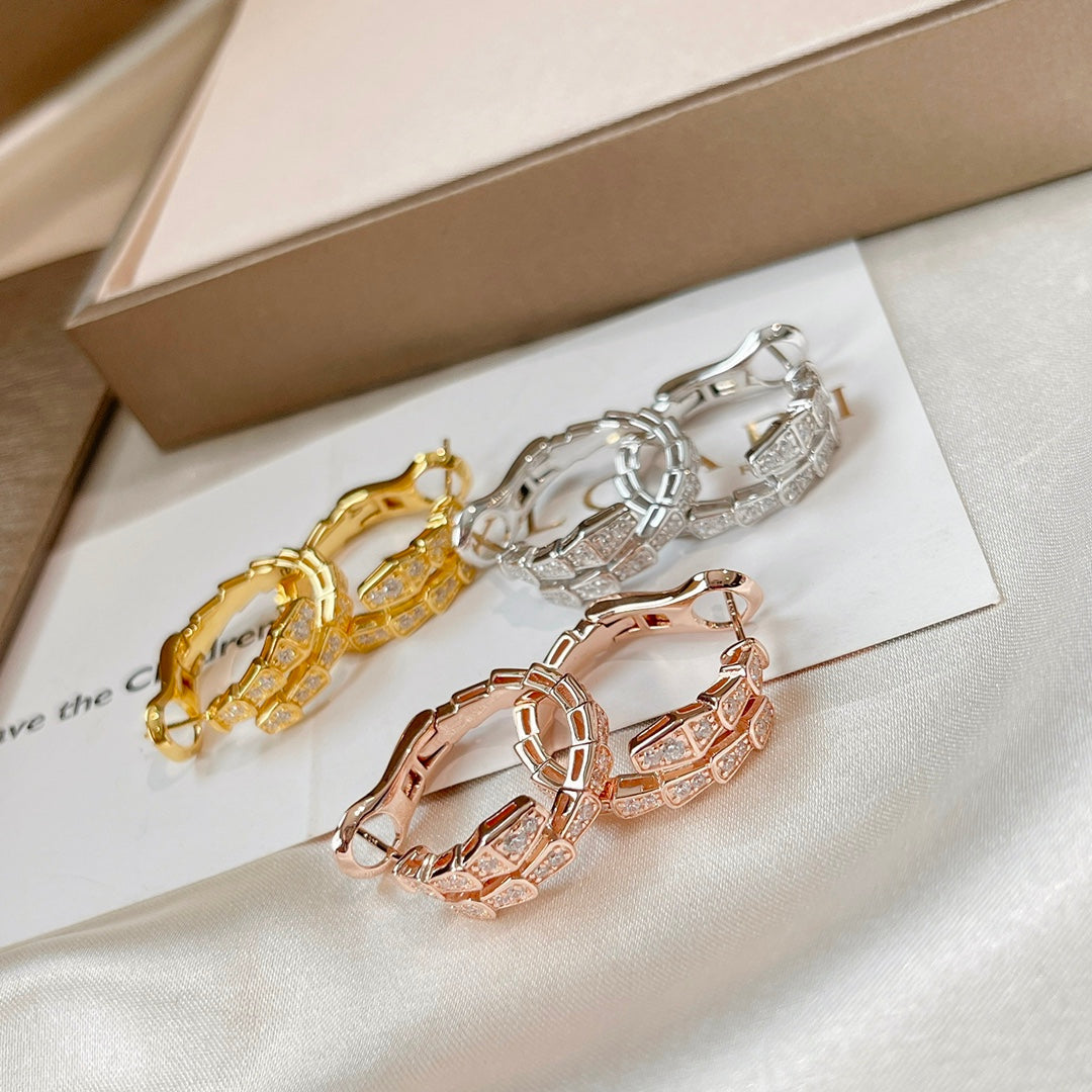 [Ornora Jewelry]SERPENTI EARRINGS DIAMOND