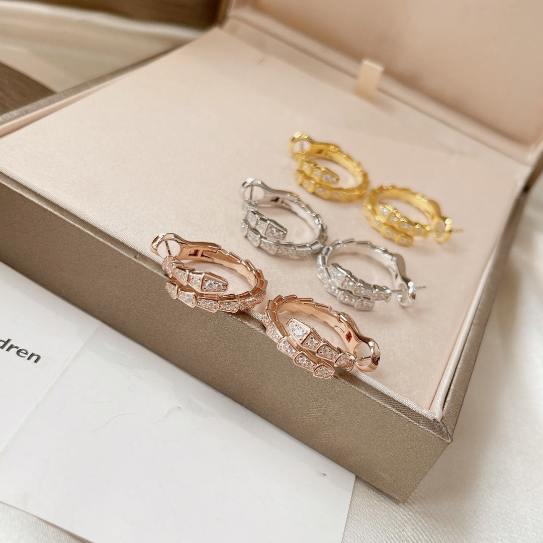 [Ornora Jewelry]SERPENTI EARRINGS DIAMOND