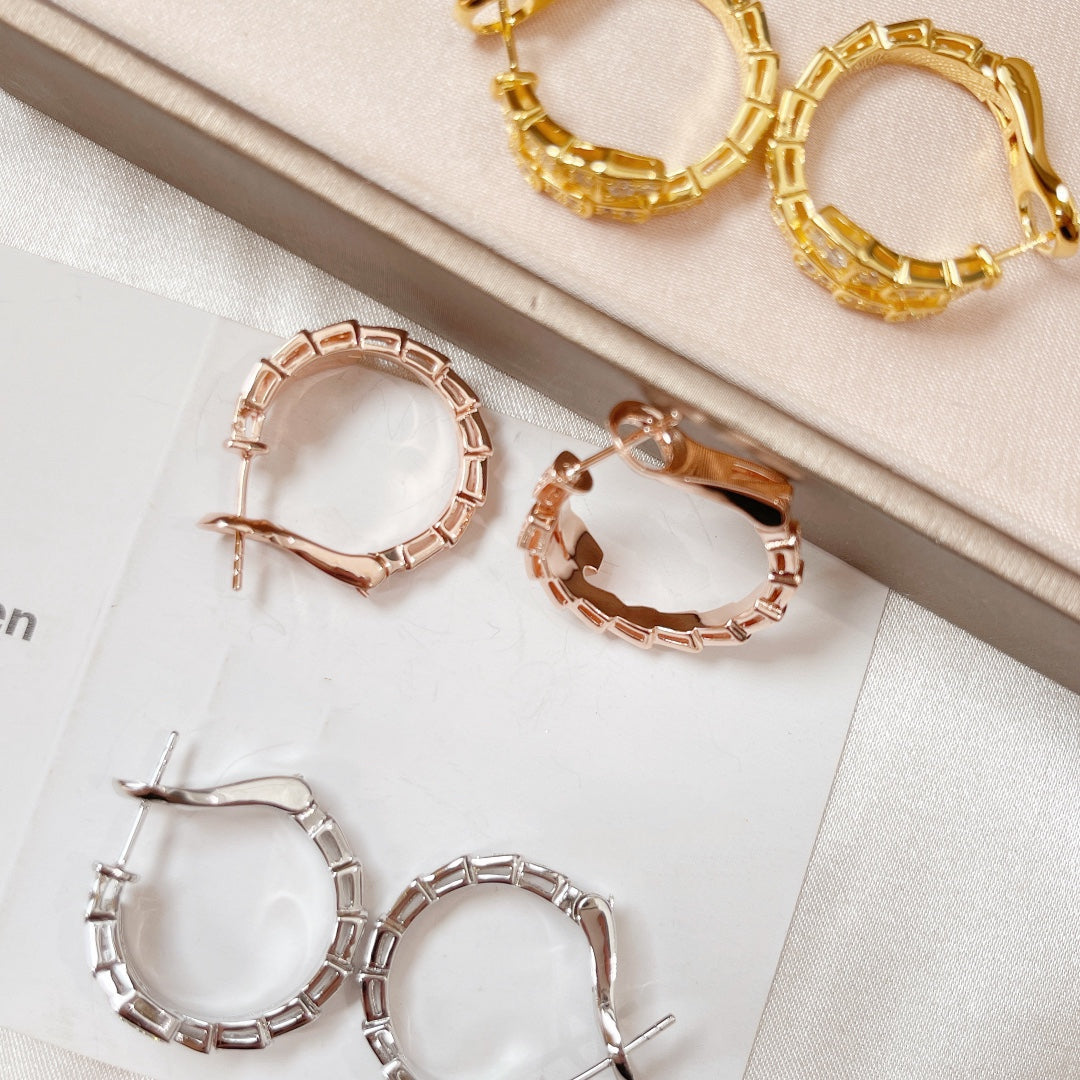 [Ornora Jewelry]SERPENTI EARRINGS DIAMOND