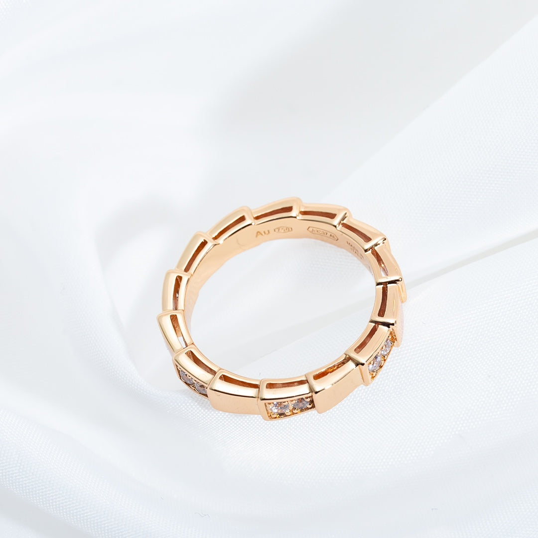 [Ornora Jewelry]SERPENTI RING PINK GOLD  3MM