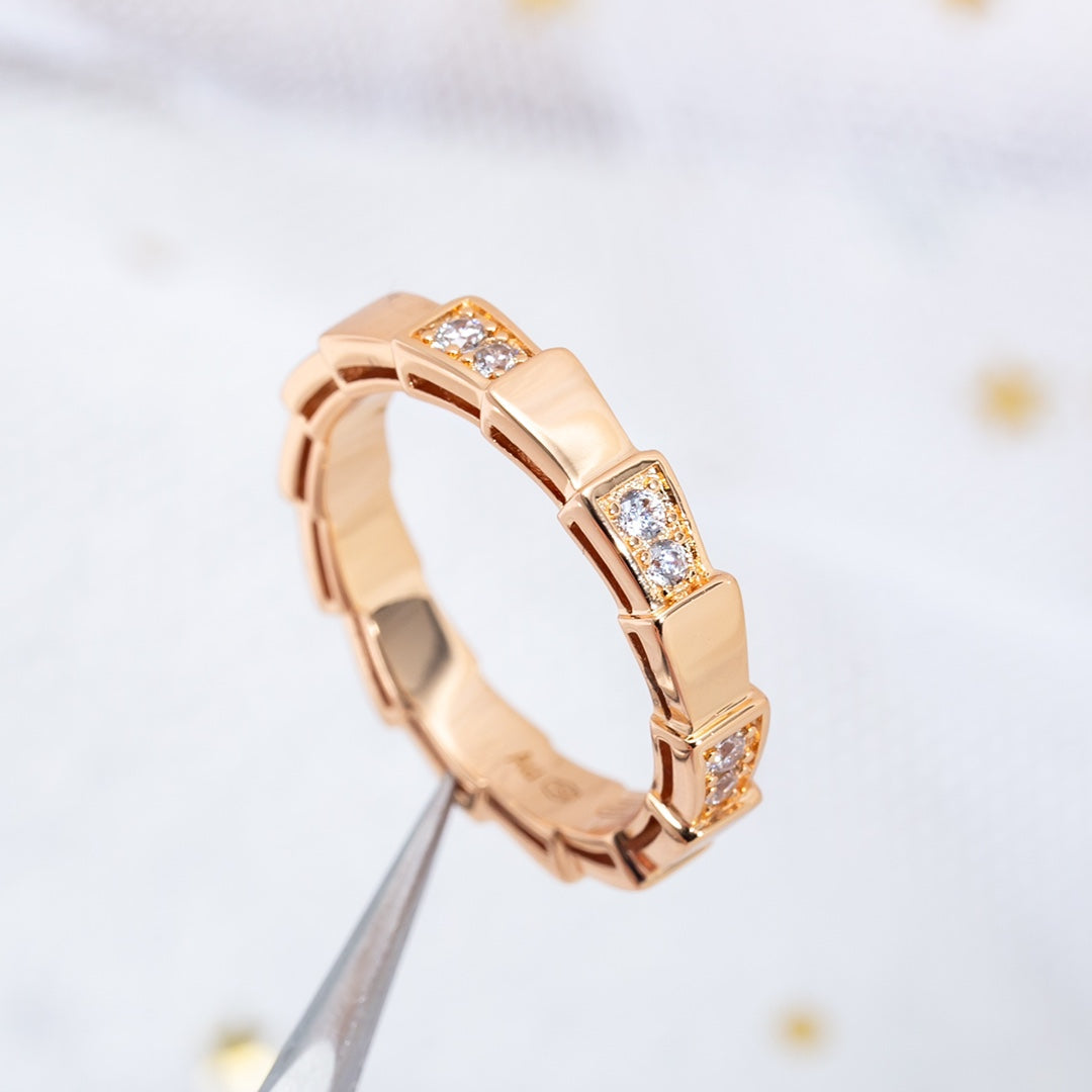 [Ornora Jewelry]SERPENTI RING PINK GOLD  3MM