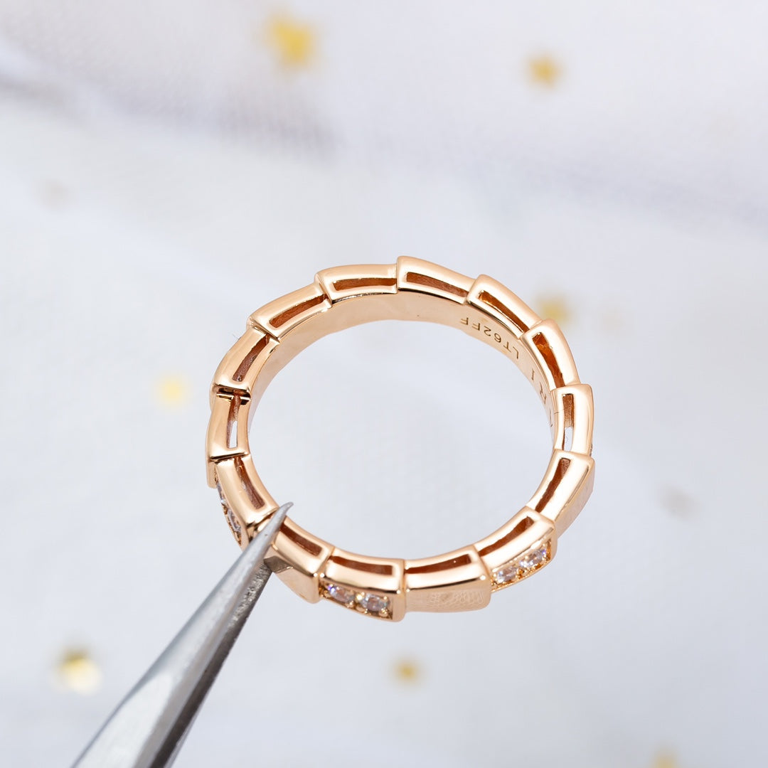 [Ornora Jewelry]SERPENTI RING PINK GOLD  3MM