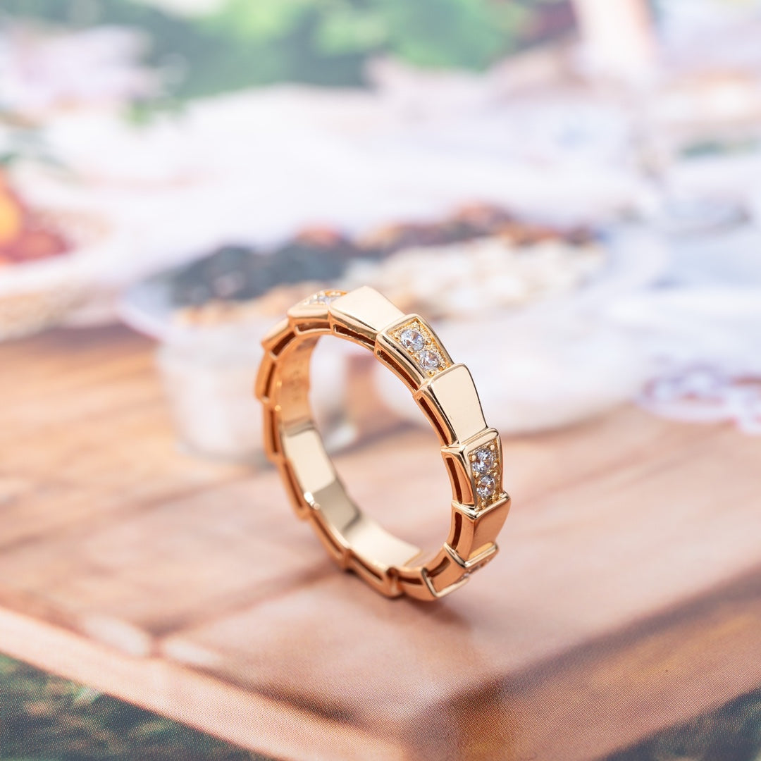 [Ornora Jewelry]SERPENTI RING PINK GOLD  3MM