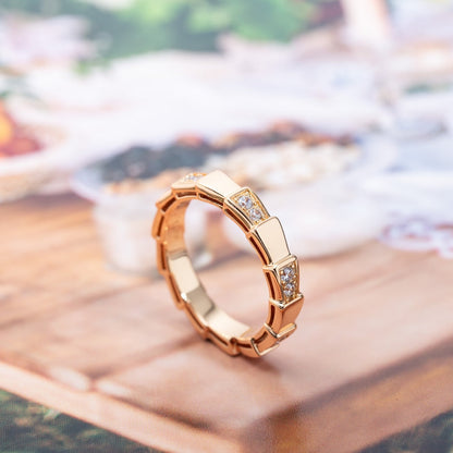 [Ornora Jewelry]SERPENTI RING PINK GOLD  3MM