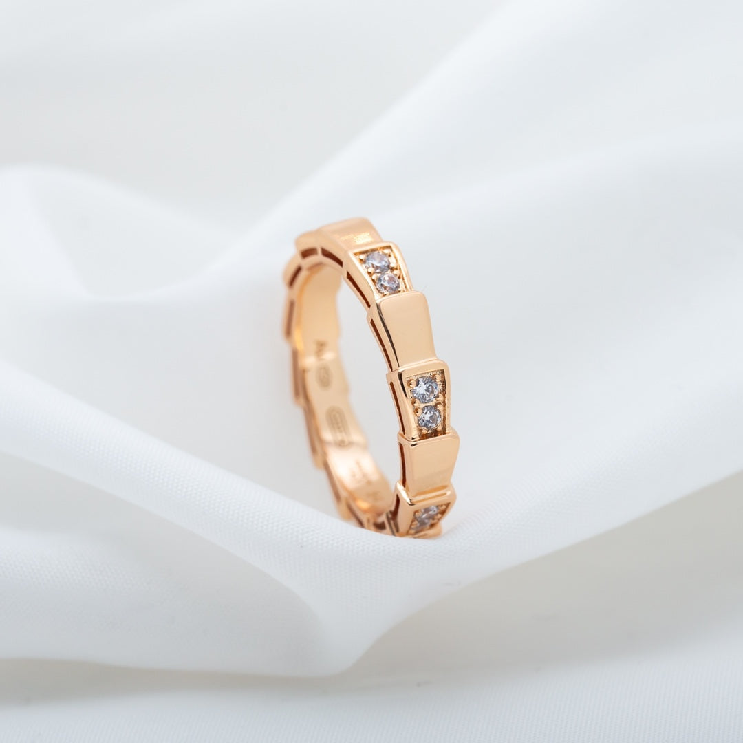 [Ornora Jewelry]SERPENTI RING PINK GOLD  3MM