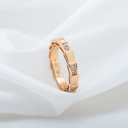 [Ornora Jewelry]SERPENTI RING PINK GOLD  3MM