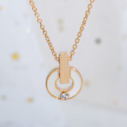 [Ornora Jewelry]GARI NECKLACE PINK GOLD MOP