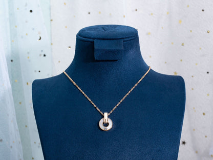 [Ornora Jewelry]GARI NECKLACE PINK GOLD MOP