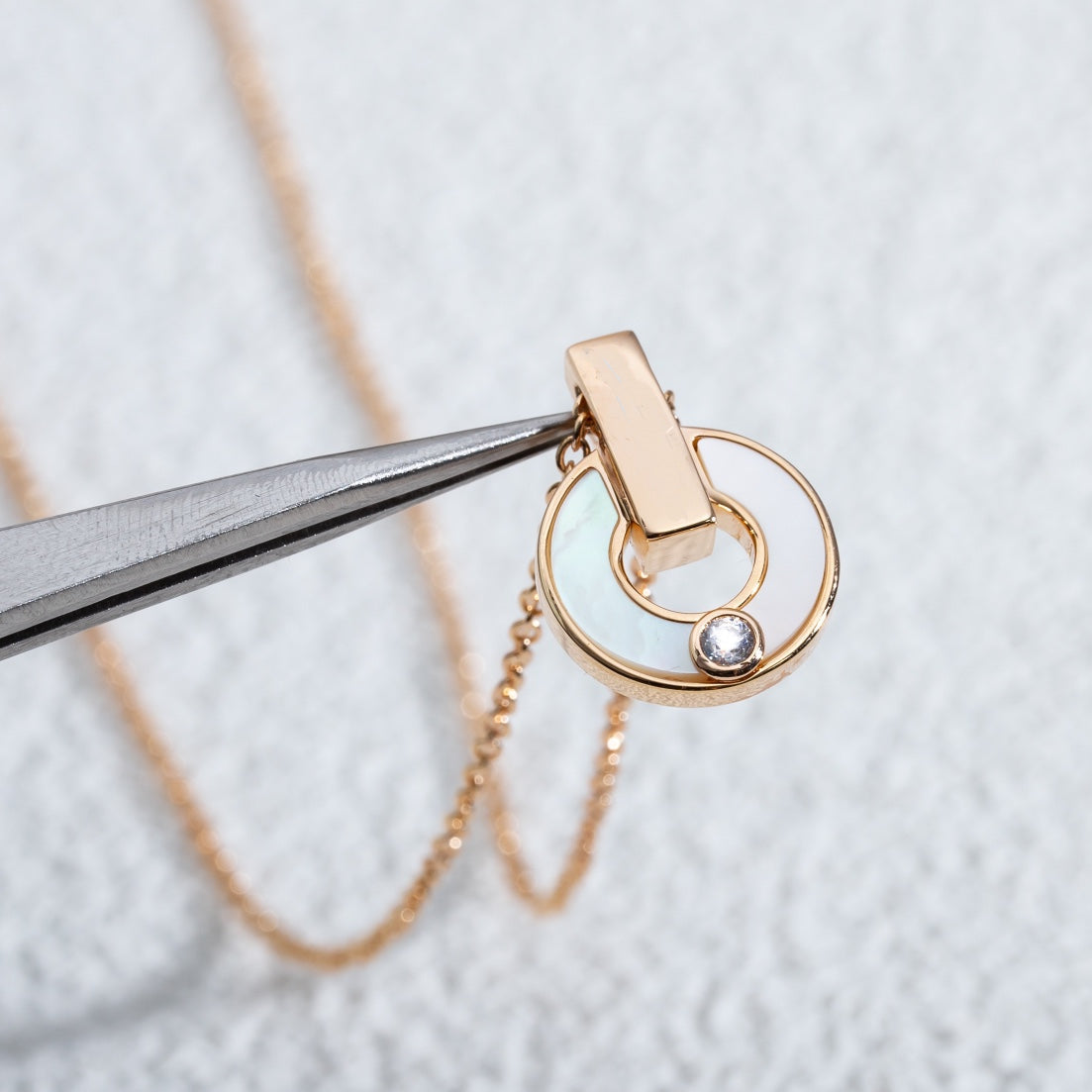 [Ornora Jewelry]GARI NECKLACE PINK GOLD MOP