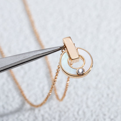 [Ornora Jewelry]GARI NECKLACE PINK GOLD MOP